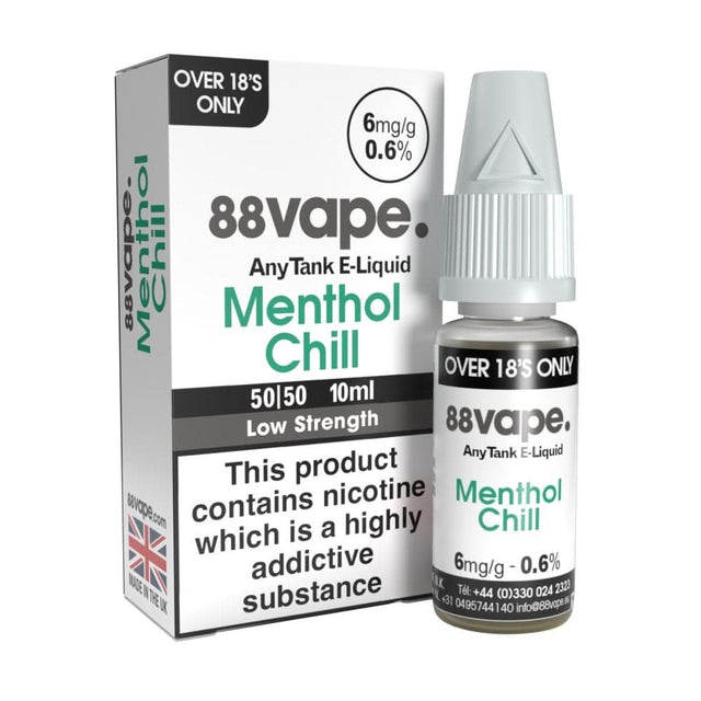 Menthol Chill E Liquid - AnyTank & Original Series (10ml) | 16mg