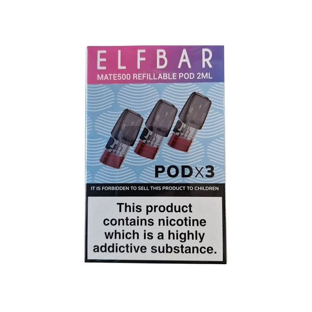 Mate 500 Refillable Replacement Pods (3 Pack) | 1.2 Ohm