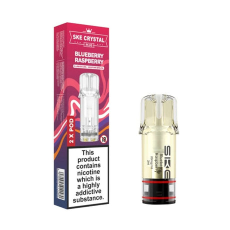 Blueberry Raspberry Nic Salt E Liquid Pods - Crystal Plus (2 x 2ml) | 20mg