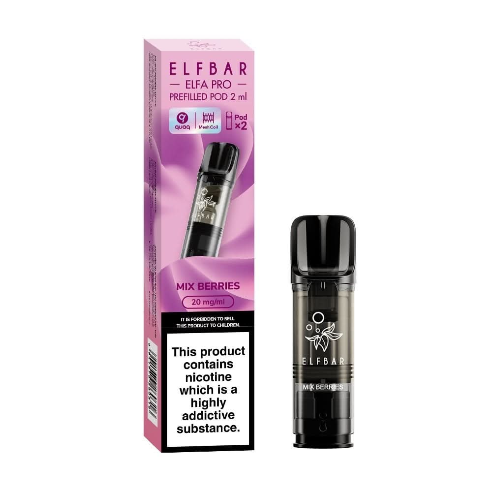 Mix Berries Nic Salt E Liquid Pods - Elfa PRO Series (2 x 2ml) | 20mg