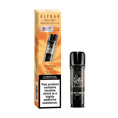 Tropical Fruit Nic Salt E Liquid Pods - Elfa PRO Series (2 x 2ml) | 20mg
