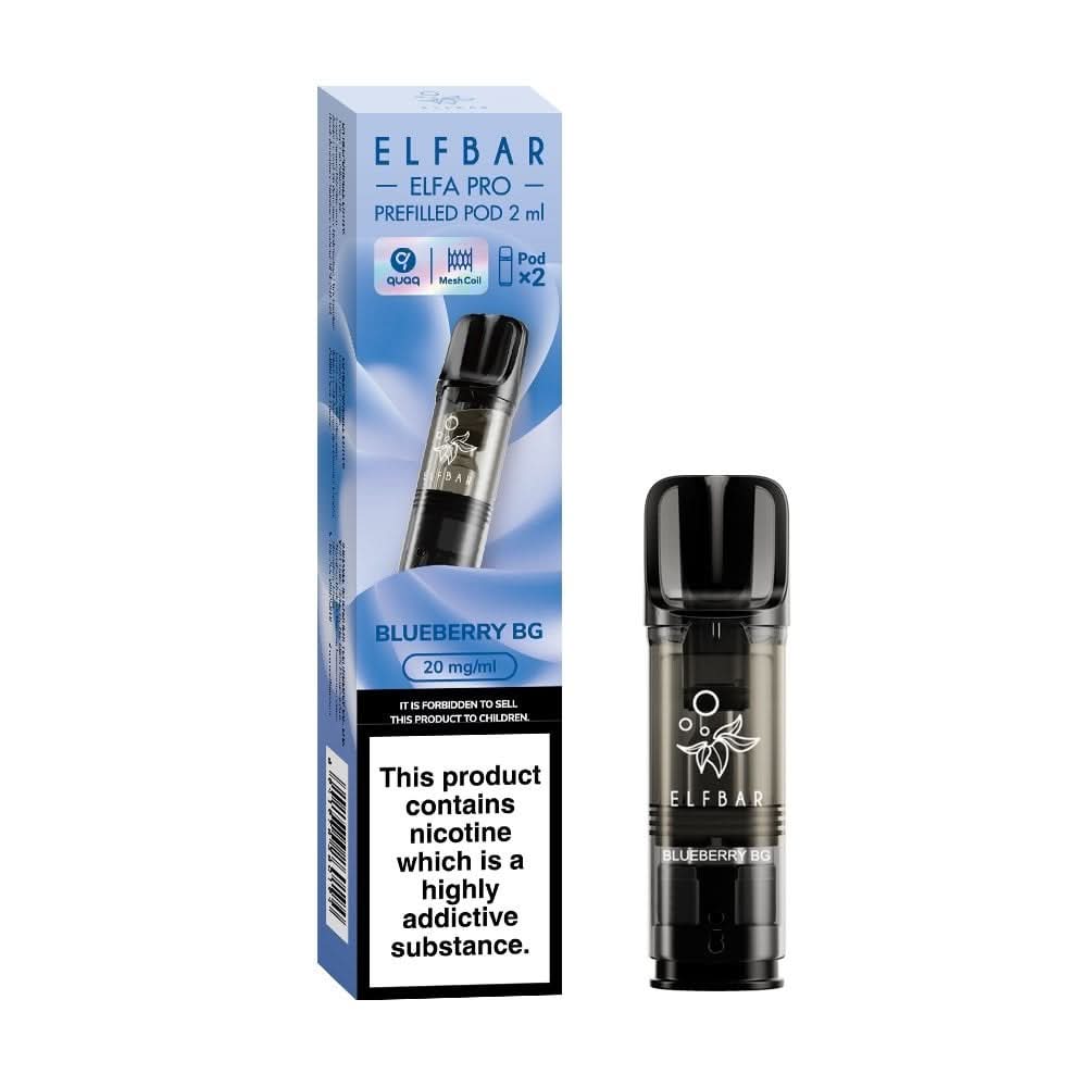Blueberry BG Nic Salt E Liquid Pods - Elfa PRO Series (2 x 2ml) | 20mg