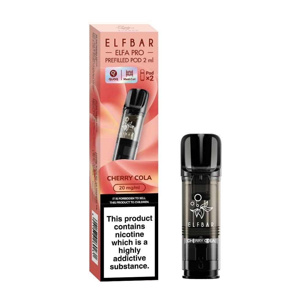Cherry Cola Nic Salt E Liquid Pods - Elfa PRO Series (2 x 2ml) | 20mg