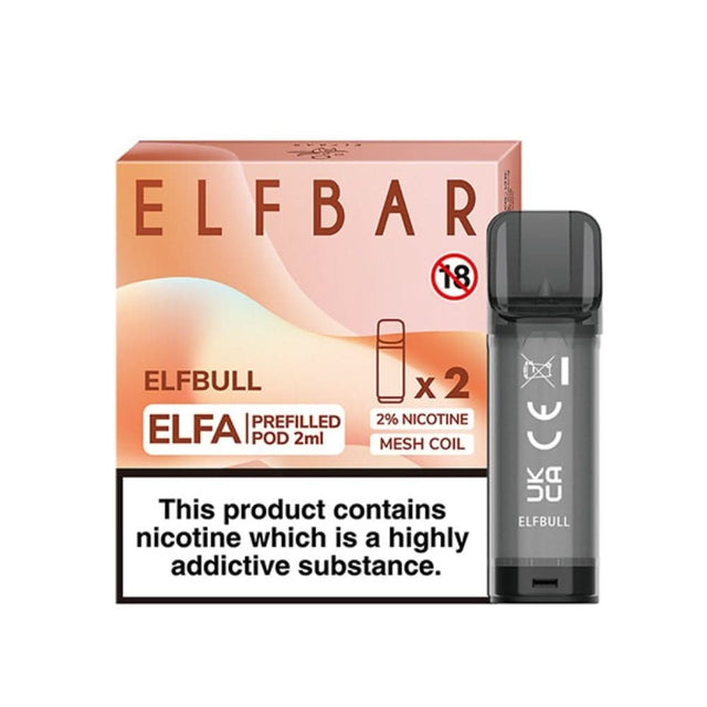 Elfbull Nic Salt E Liquid Pods - Elfa Series (2 x 2ml) | 20mg