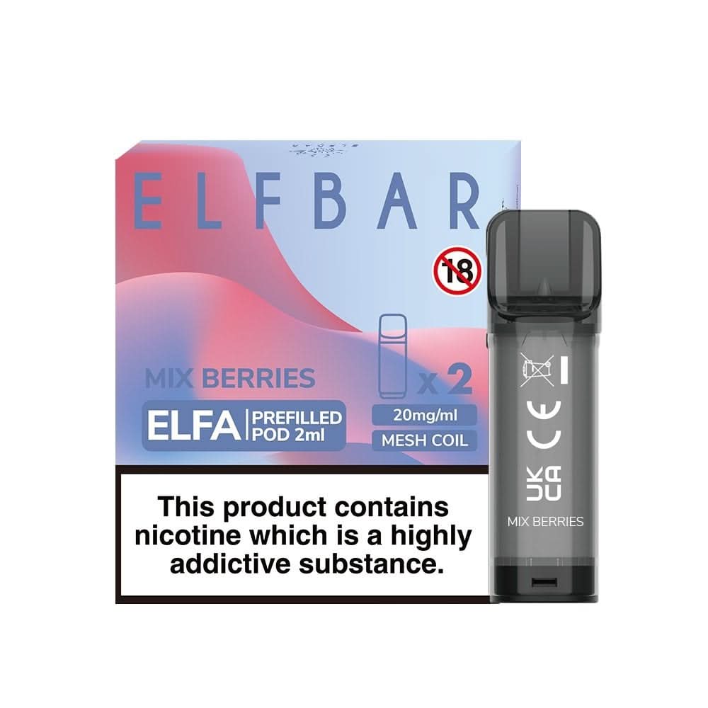 Mix Berries Nic Salt E Liquid Pods - Elfa Series (2 x 2ml) | 20mg