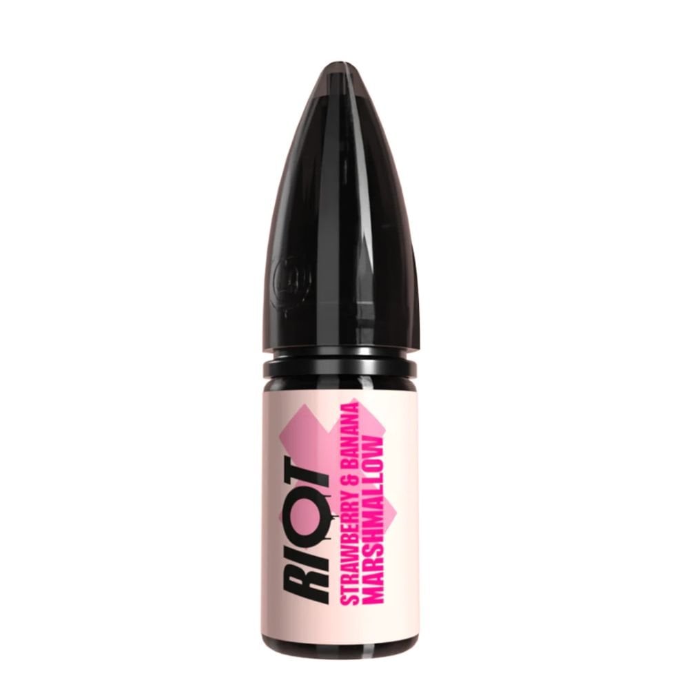 Strawberry And Banana Marshmallow Nic Salts E-Liquid Riot X by Riot Squad (10ml)