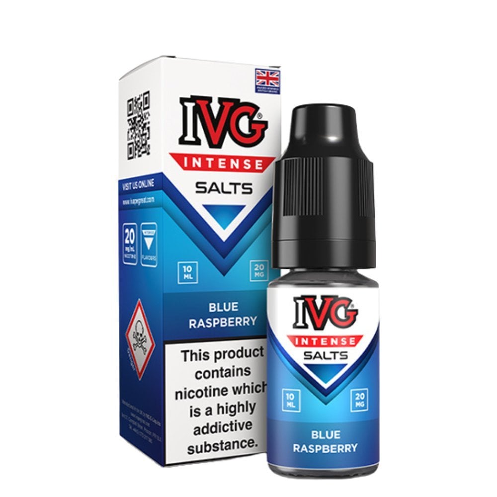 Blue Raspberry Nic Salts E-Liquid Intense Salts Series by IVG (10ml)