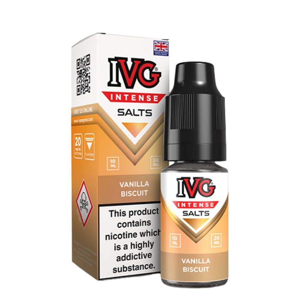 Vanilla Biscuit Nic Salts E-Liquid Intense Salts Series by IVG (10ml)
