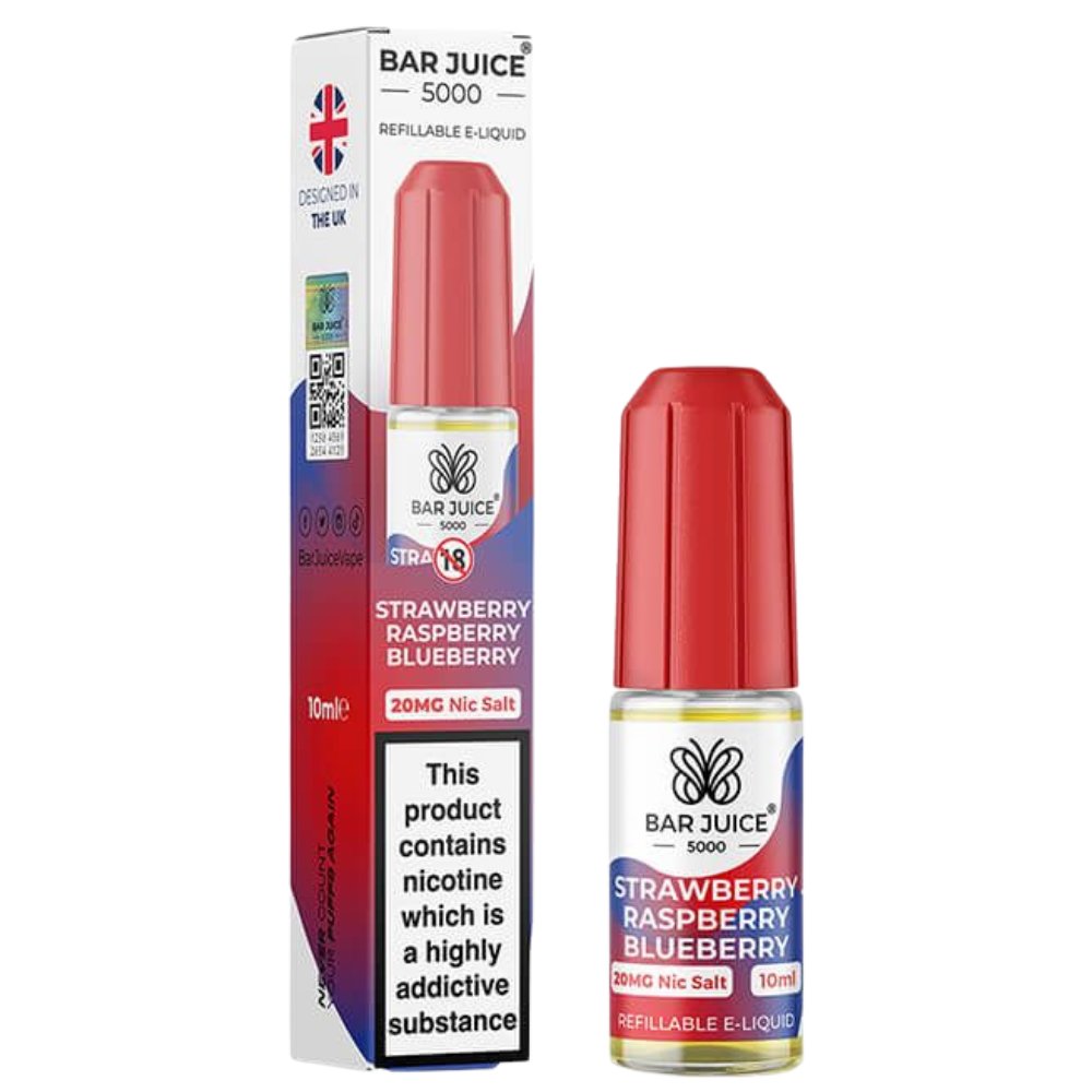 Strawberry Raspberry Blueberry Nic Salt E-Liquid by Bar Juice 5000 (10ml)