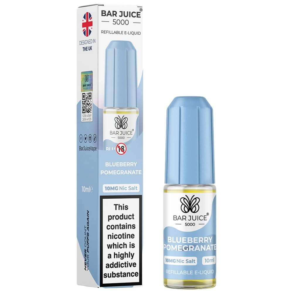 Blueberry Pomegranate Nic Salt E-Liquid by Bar Juice 5000 (10ml)