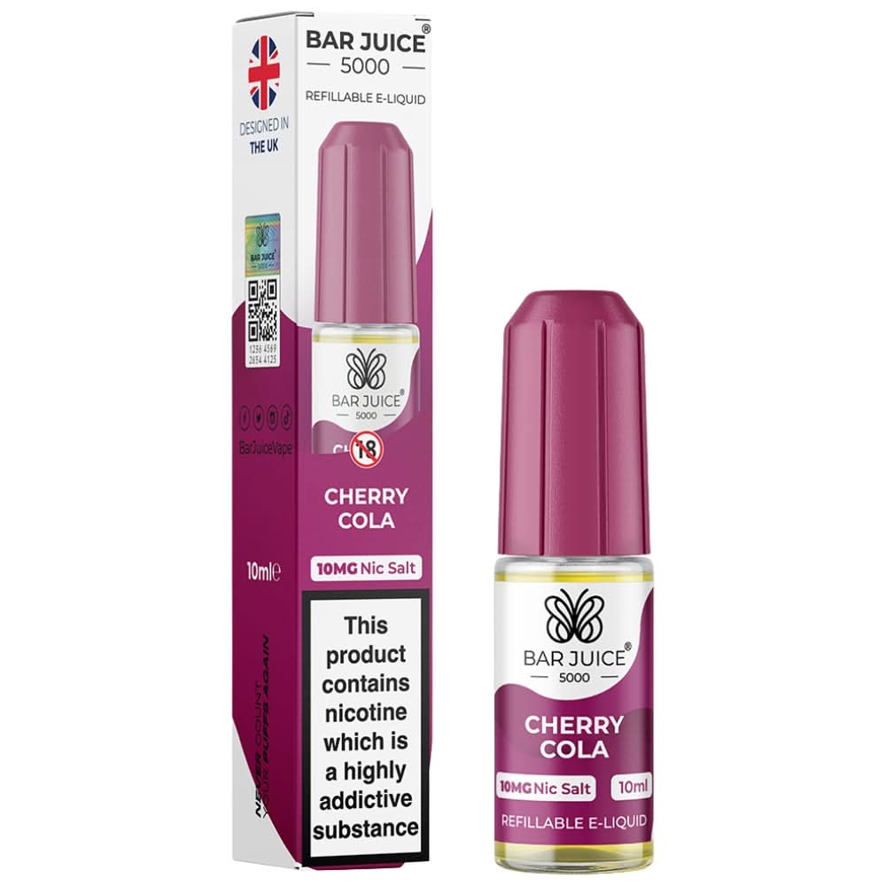 Cherry Cola Nic Salt E-Liquid by Bar Juice 5000 (10ml)