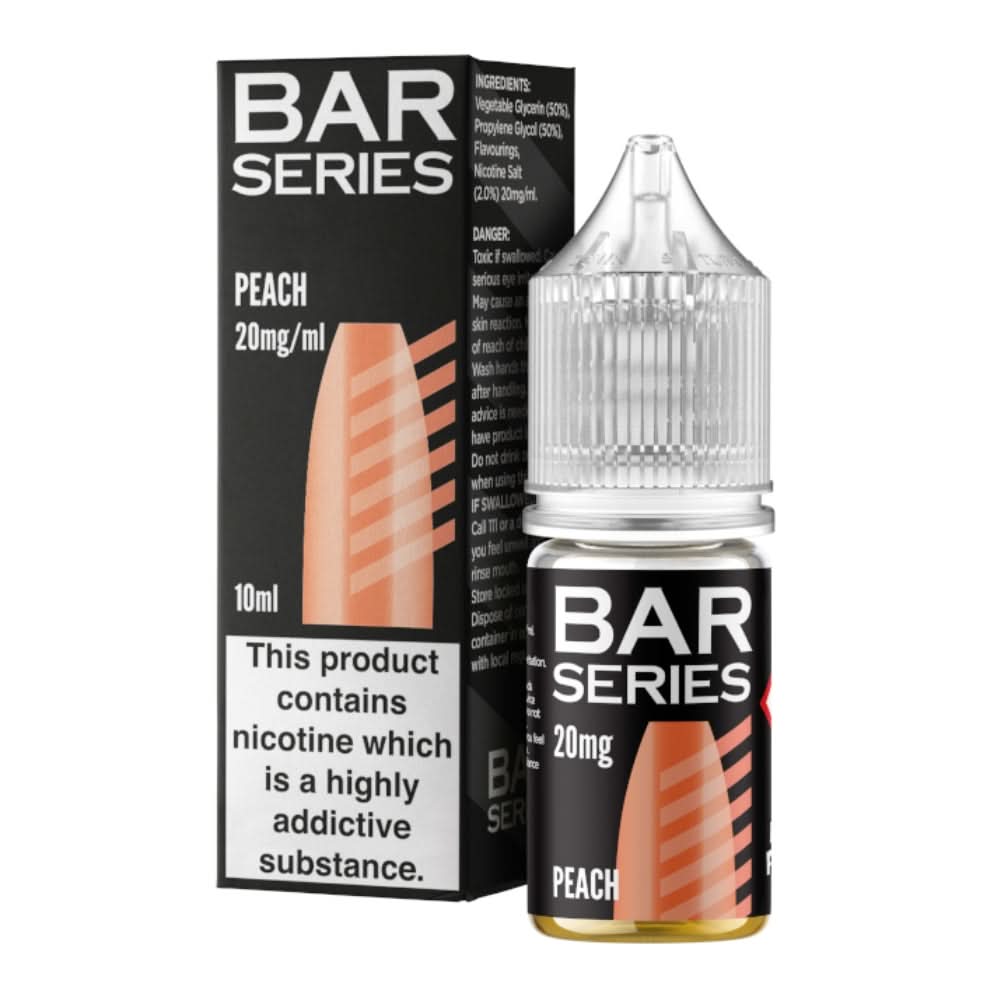 Peach Nic Salt E-Liquid by Bar Series (10ml)