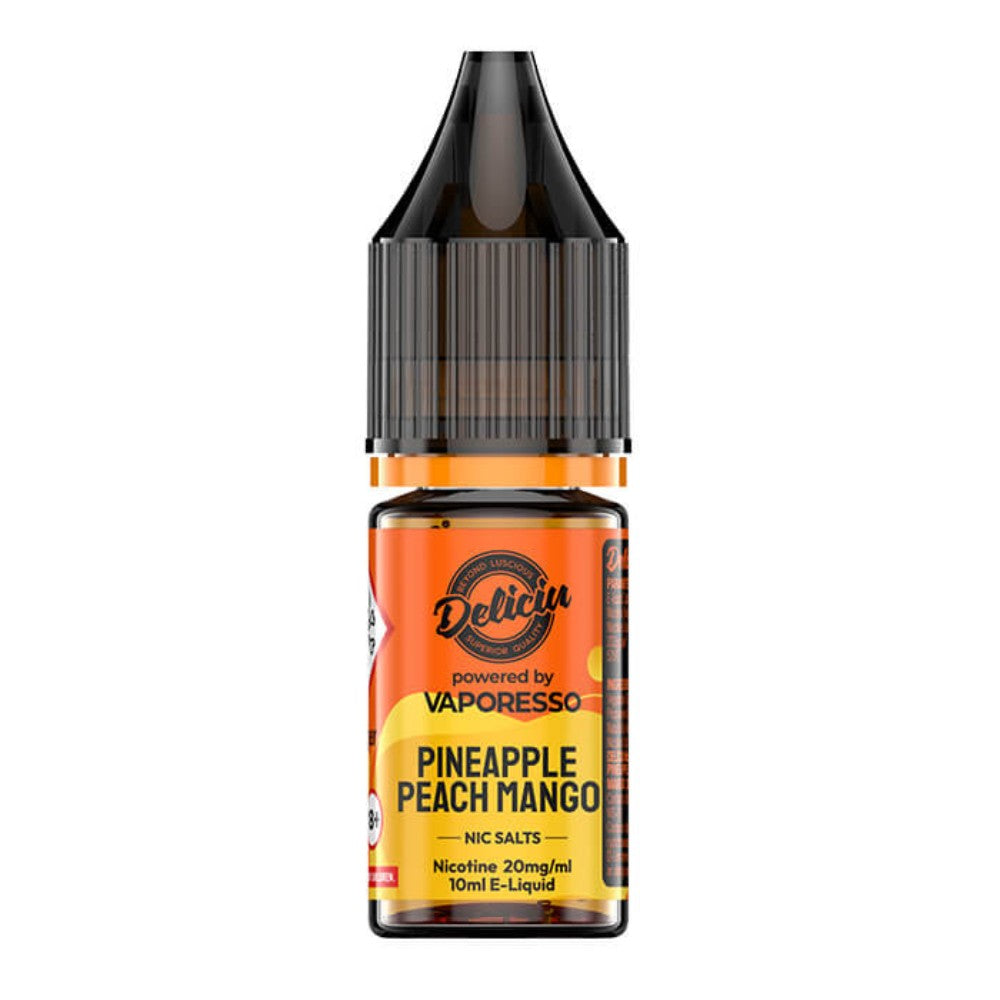 Pineapple Peach Mango Nic Salt E-Liquid 10ml by Deliciu