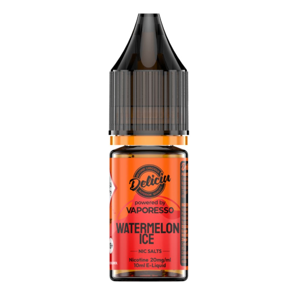 Watermelon Ice Nic Salt E-Liquid 10ml by Deliciu