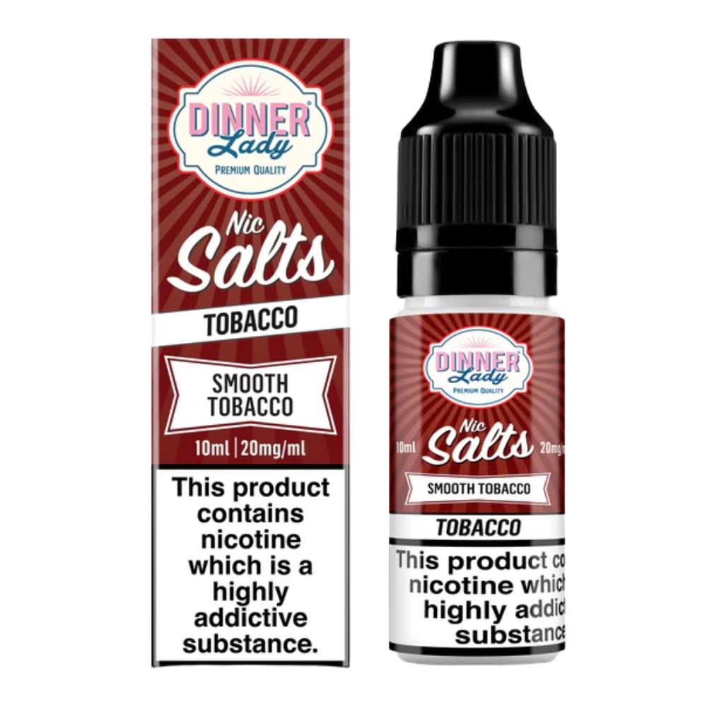 Smooth Tobacco Nic Salt E-Liquid by Dinner Lady (10ml)
