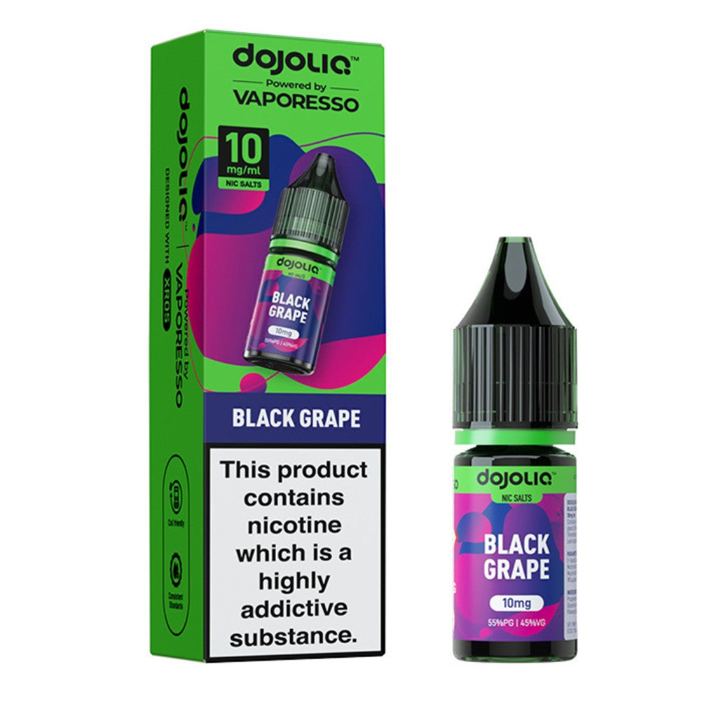 Black Grape Nic Salt E-Liquid 10ml by Dojoliq