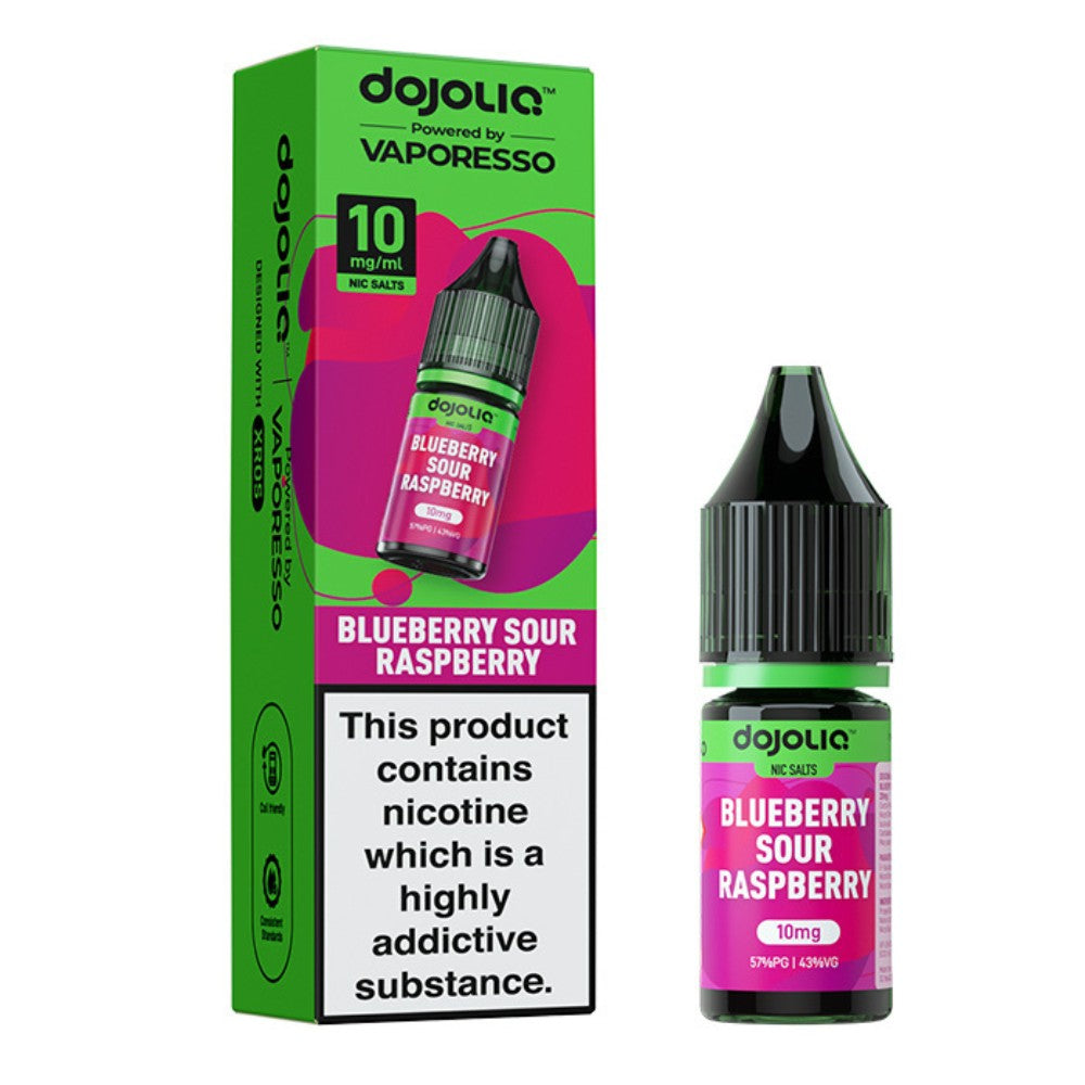 Blueberry Sour Raspberry Nic Salt E-Liquid 10ml by Dojoliq