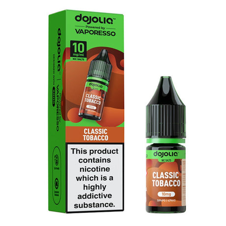 Classic Tobacco Nic Salt E-Liquid 10ml by Dojoliq