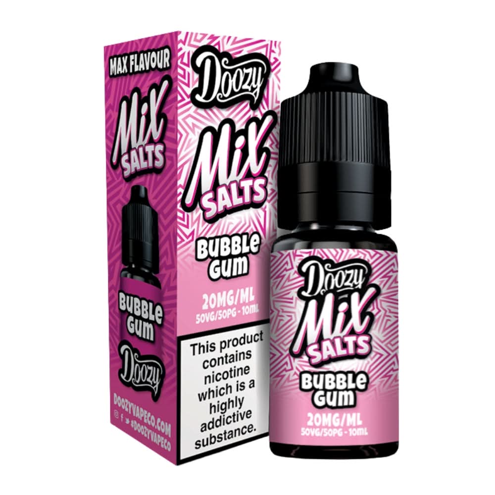 Bubblegum Nic Salt E-Liquid Mix Salts Series by Doozy Vape Co (10ml)