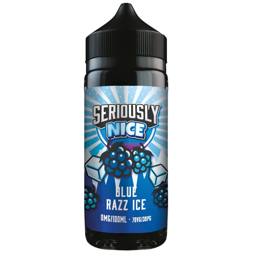 Blue Razz Ice Shortfill E-Liquid Seriously Nice Series by Doozy Vape Co (100ml)