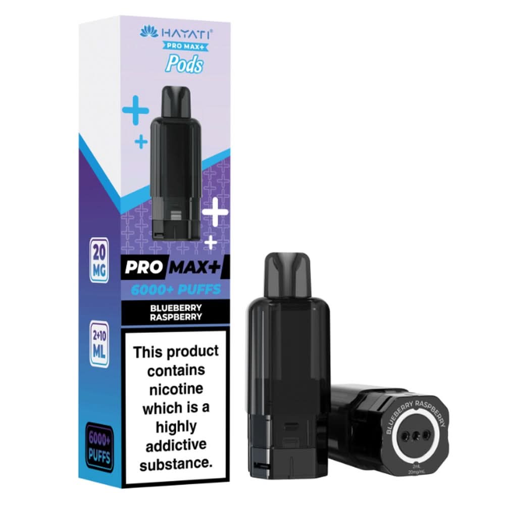 Hayati Pro Max Plus 6000 Blueberry Raspberry Prefilled Pods prefilled vape pod and refill container