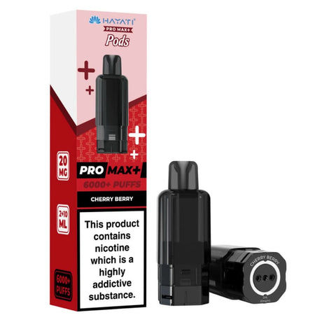 Hayati Pro Max Plus 6000 Cherry Berry Prefilled Pods prefilled vape pod and refill container
