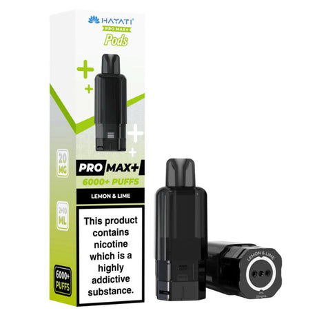 Hayati Pro Max Plus 6000 Lemon & Lime Prefilled Pods prefilled vape pod and refill container