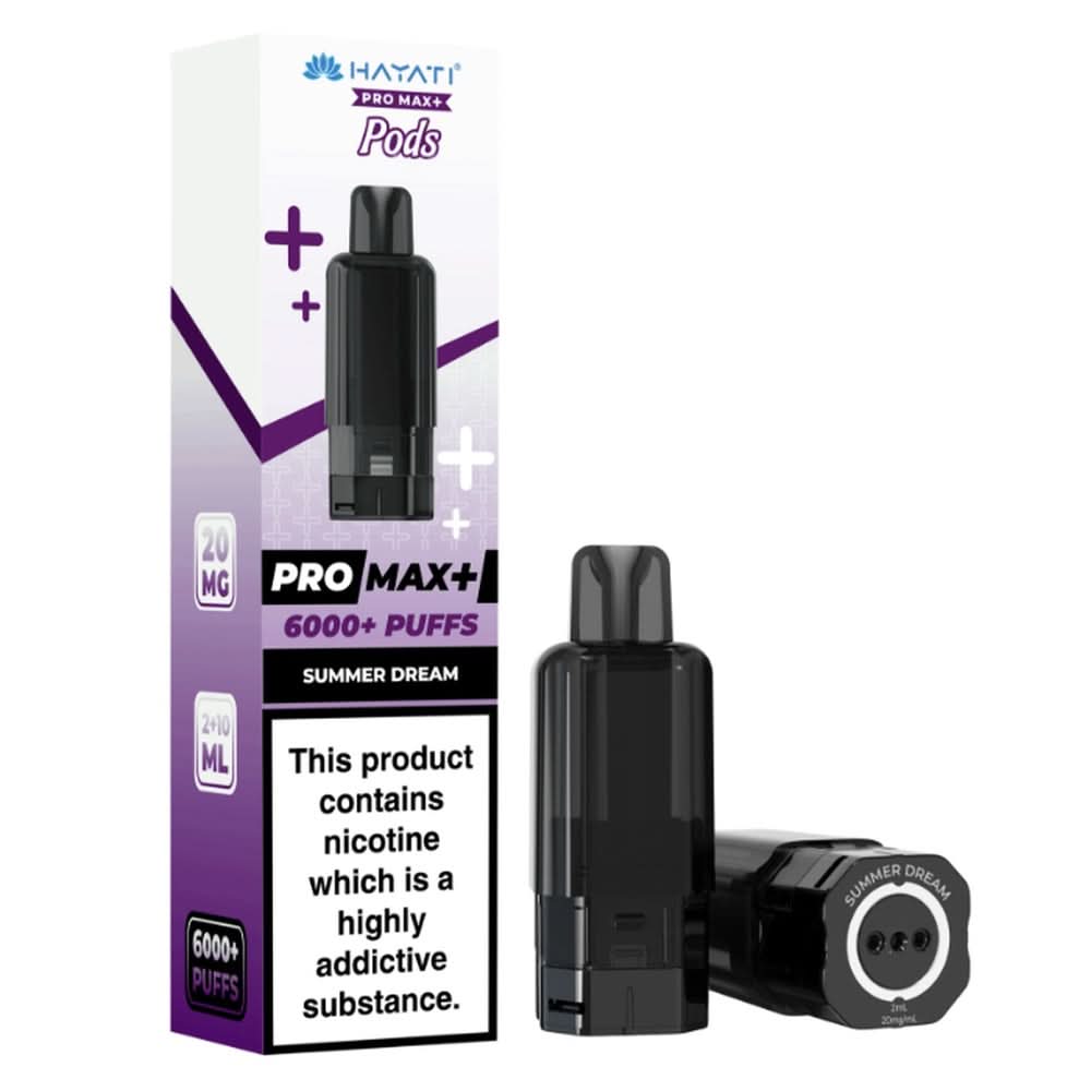 Hayati Pro Max Plus 6000 Summer Dream Prefilled Pods prefilled vape pod and refill container