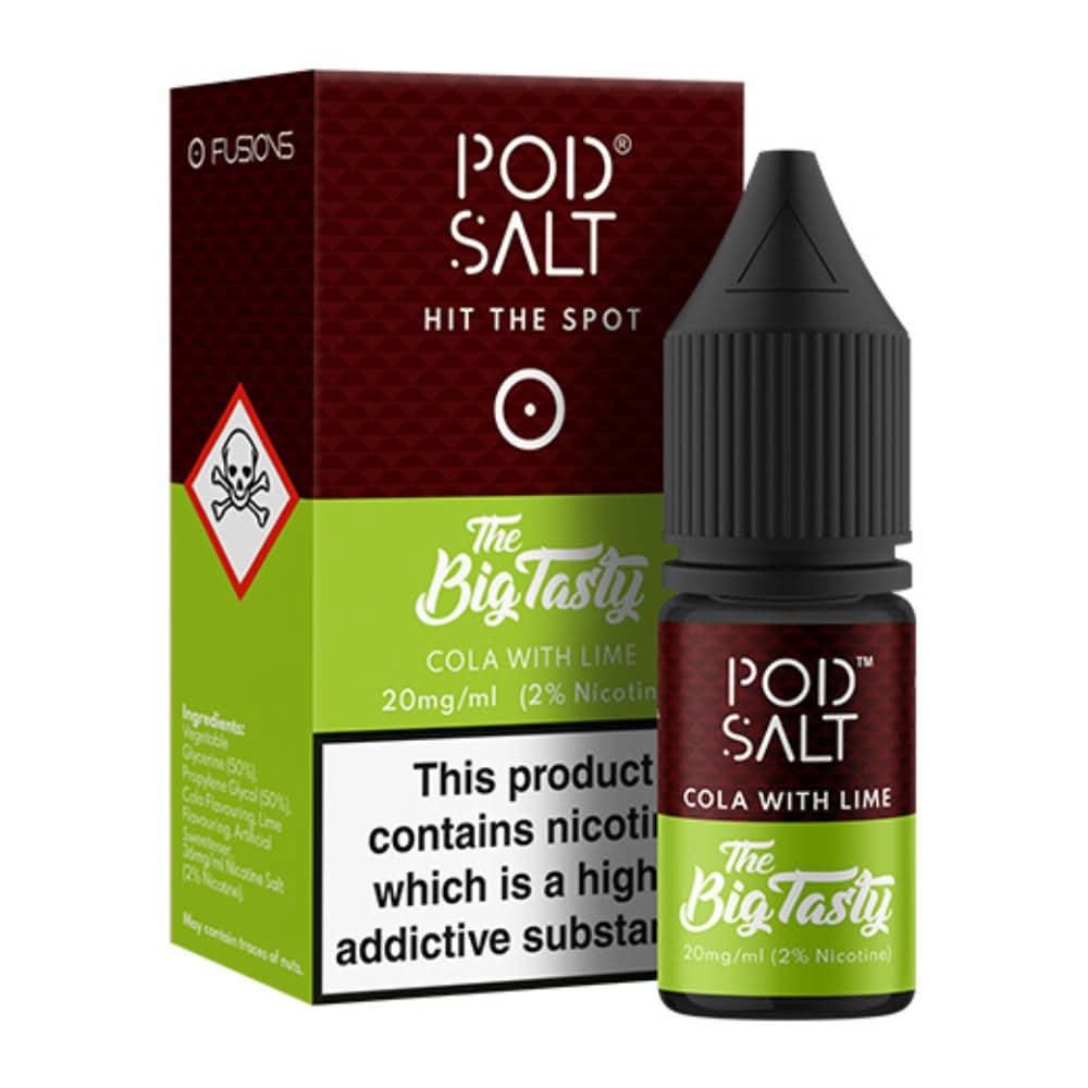 Cola With Lime Nic Salt E-Liquid Fusion Series by Pod Salt (10ml)