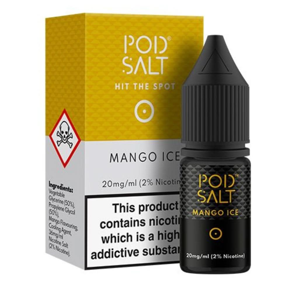 Mango Ice Nic Salt E-Liquid by Pod Salt (10ml)