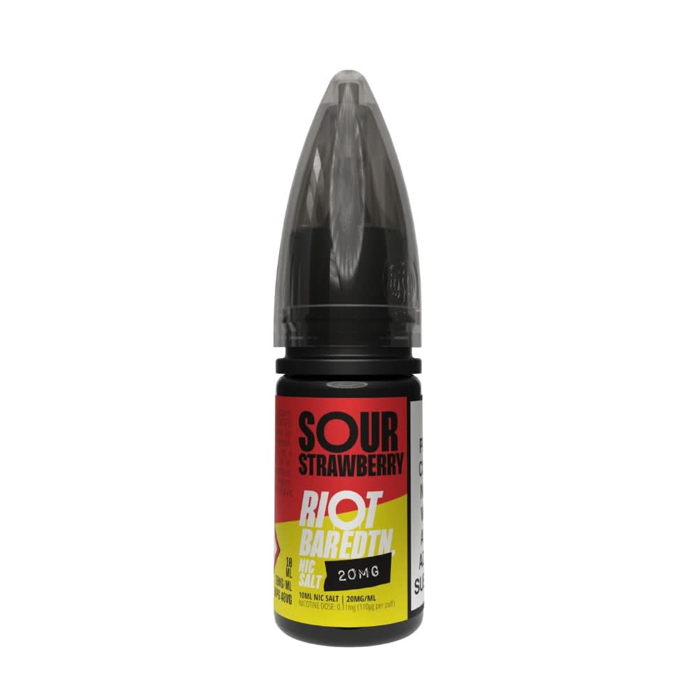 Sour Strawberry Nic Salt E-Liquid Bar Edition by Riot Squad (10ml)