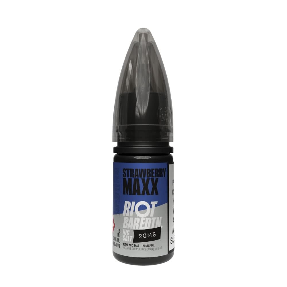 Strawberry Maxx Nic Salt E-Liquid Bar Edition by Riot Squad (10ml)