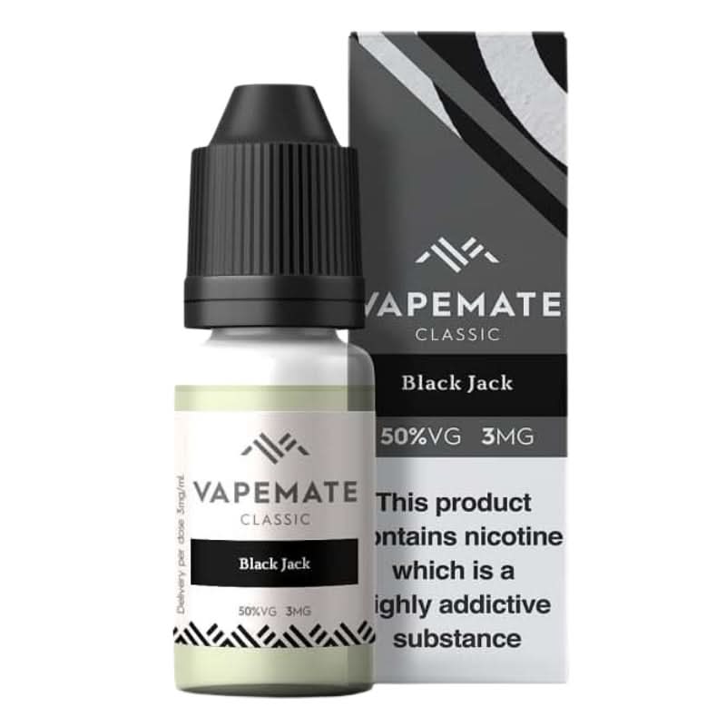Black Jack E-Liquid by Vapemate (10ml)