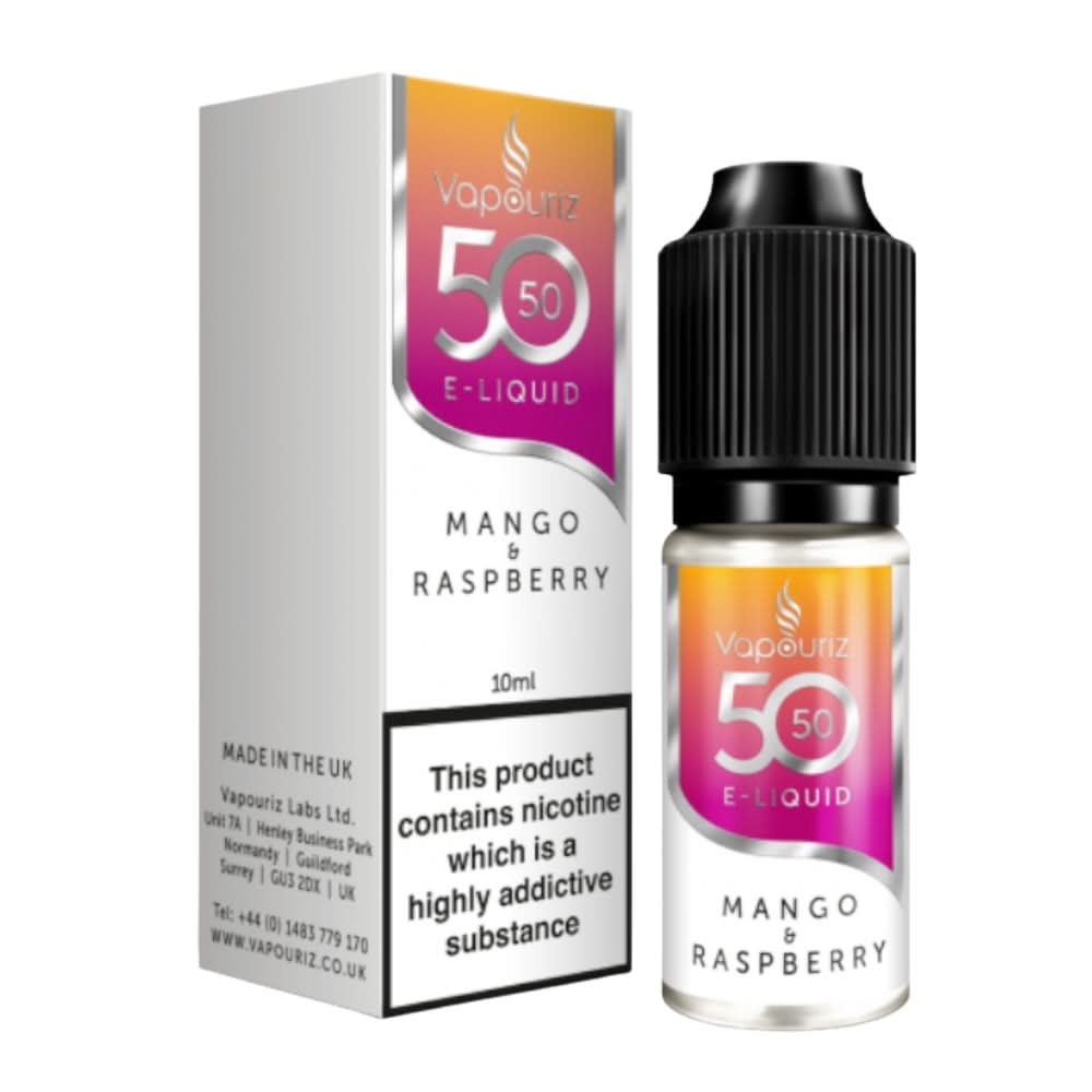 Mango & Raspberry E-Liquid 50/50 Series by Vapouriz (10ml)