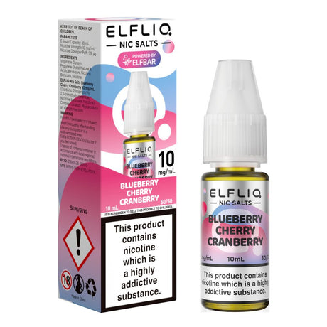 Blueberry Cherry Cranberry Nic Salt E-Liquid 10ml by Elf Bar Elfliq