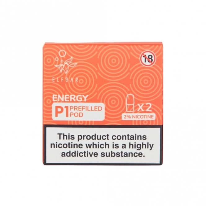 Energy Mate P1 Prefilled Pods by Elf Bar (2 x 2ml)