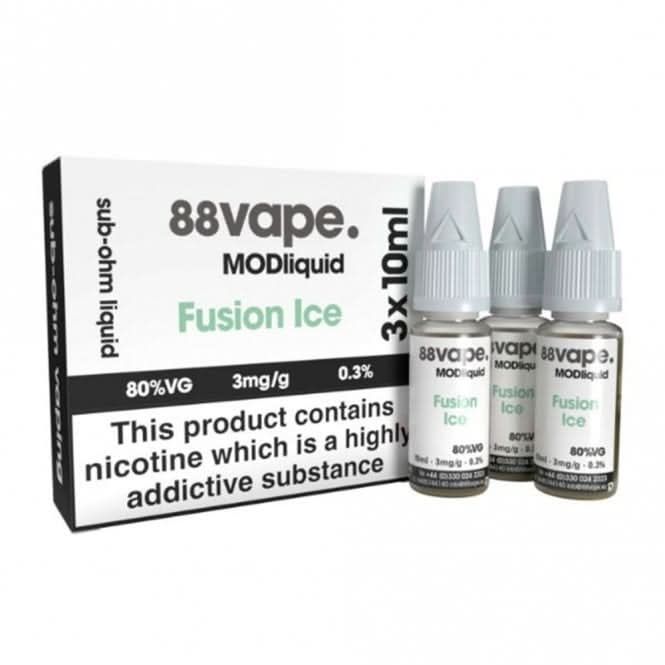 Fusion Ice (Cool Fusion) MOD E-Liquid by 88vape (3 x 10ml)