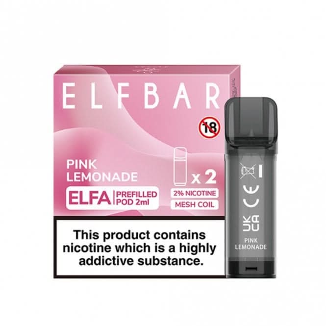 Pink Lemonade Prefilled Pods Elfa Series by Elf Bar (2 x 2ml)