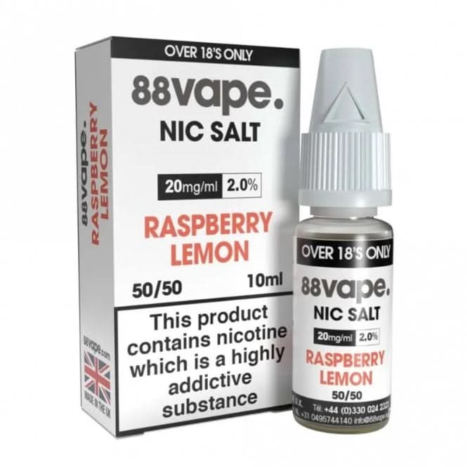 Raspberry Lemon Nic Salt E-Liquid by 88vape (10ml)