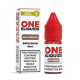 Rich Tobacco E-Liquid 50/50 Series by ONE E-Liquids (10ml)