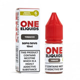Tobacco E-Liquid 50/50 Series by ONE E-Liquids (10ml)