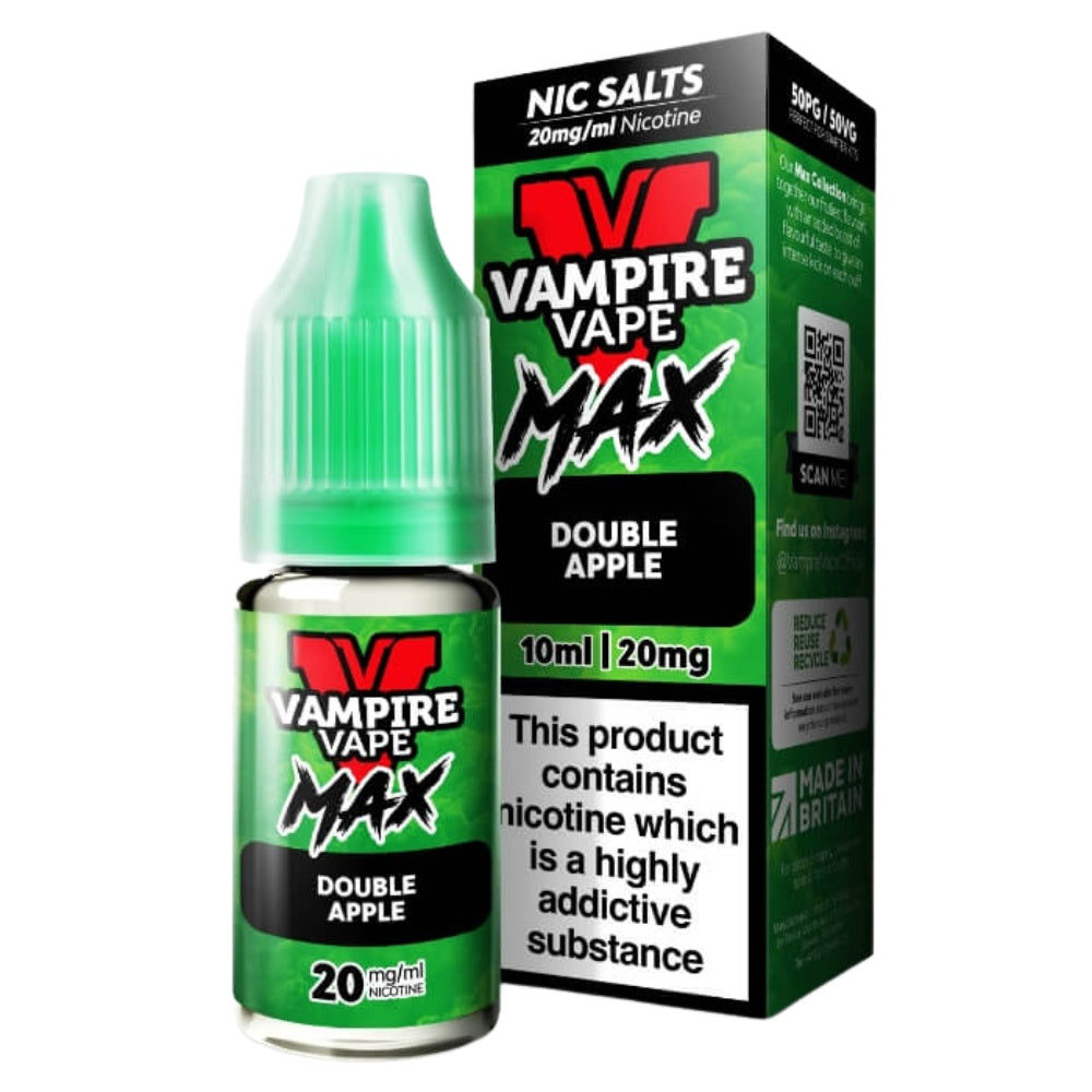 Double Apple VV Max Nic Salt E-Liquid 10ml by Vampire Vape