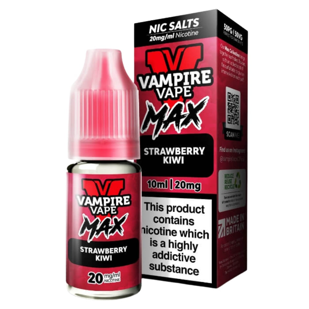 Strawberry Kiwi VV Max Nic Salt E-Liquid 10ml by Vampire Vape