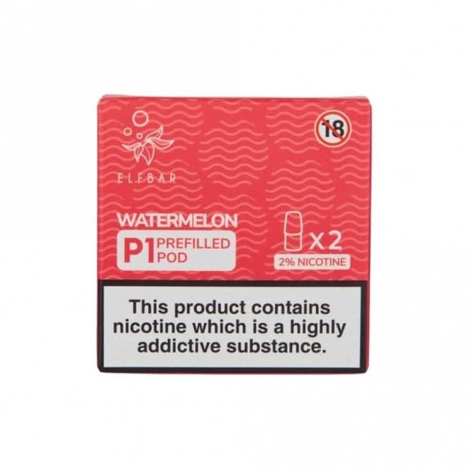 Watermelon Mate P1 Prefilled Pods by Elf Bar (2 x 2ml)