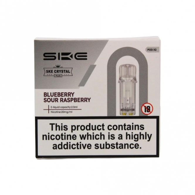 Blueberry Sour Raspberry Nic Salt E Liquid Pods - Crystal Plus (2 x 2ml)