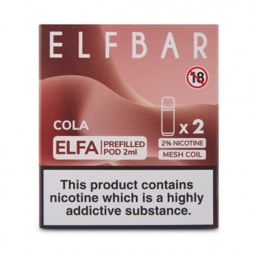 Cola Nic Salt E Liquid Pods - Elfa Series (2 x 2ml)