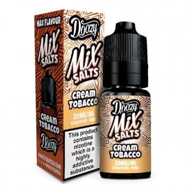 Cream Tobacco Nic Salt E Liquid – Doozy Mix Salts Series (10ml)