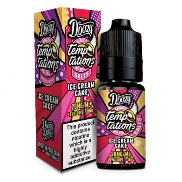 Ice Cream Cake Nic Salt E Liquid - Doozy Temptations (10ml)