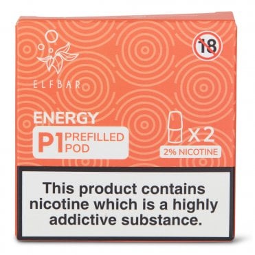 Energy Mate P1 Nic Salt E Liquid Pods (2 x 2ml)