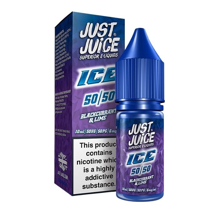 Blackcurrant & Lime E Liquid - 50/50 Ice Series (10ml)